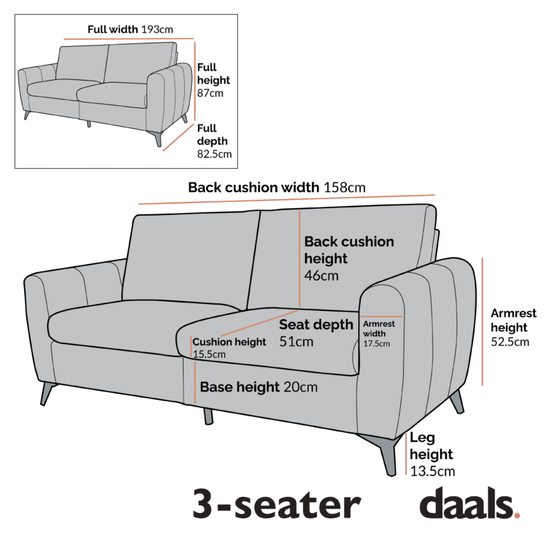 Noak 3-Seater Grey Faux Leather Sofa with Chrome Legs - Image 6