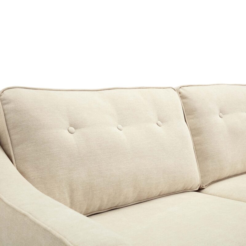 Harper  2-Seater Slope Arm Beige Woven Fabric Sofa - Image 10