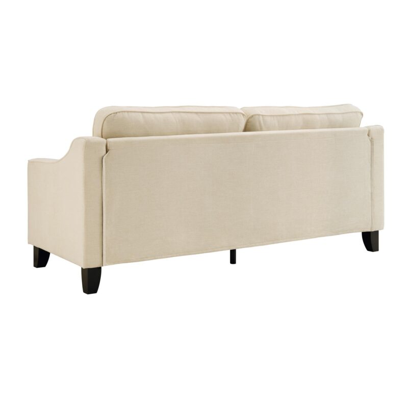 Harper 3-Seater Slope Arm Beige Woven Fabric Sofa - Image 8