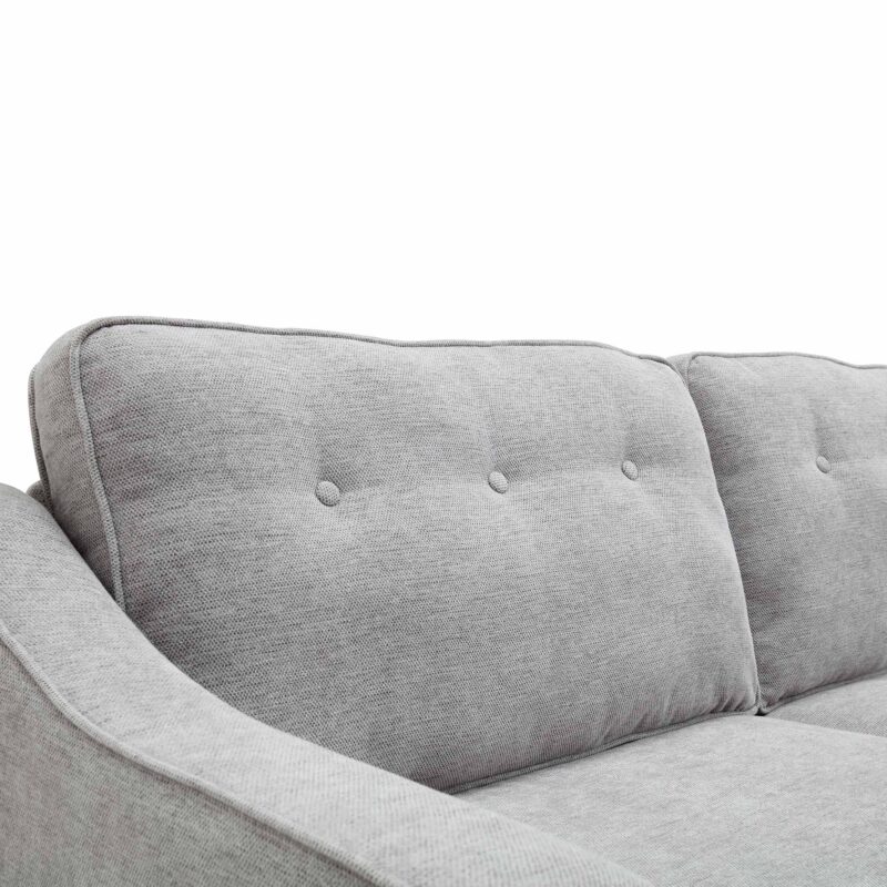 Harper 2-Seater Slope Arm Grey Woven Fabric Sofa - Image 10