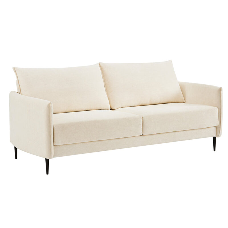 Bari Beige Woven Fabric Sofa - Image 12