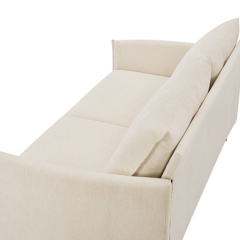 Bari Beige Woven Fabric Sofa - Image 15