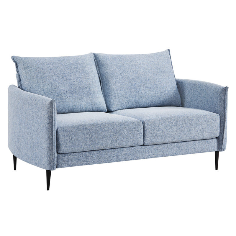 Bari Flax Blue Fabric Sofa - Image 7