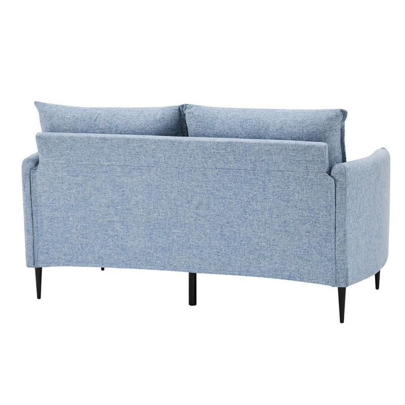 Bari Flax Blue Fabric Sofa - Image 10