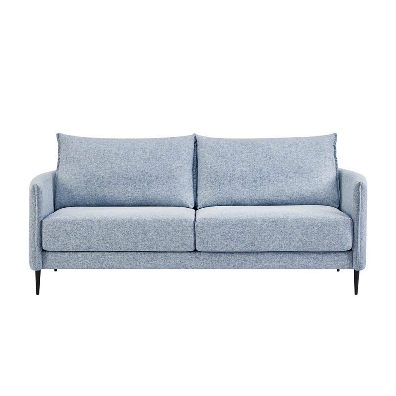 Bari Flax Blue Fabric Sofa - Image 11