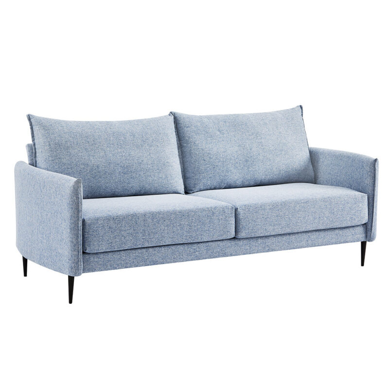Bari Flax Blue Fabric Sofa - Image 12