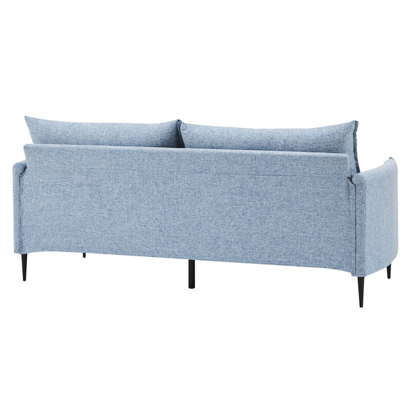 Bari Flax Blue Fabric Sofa - Image 13