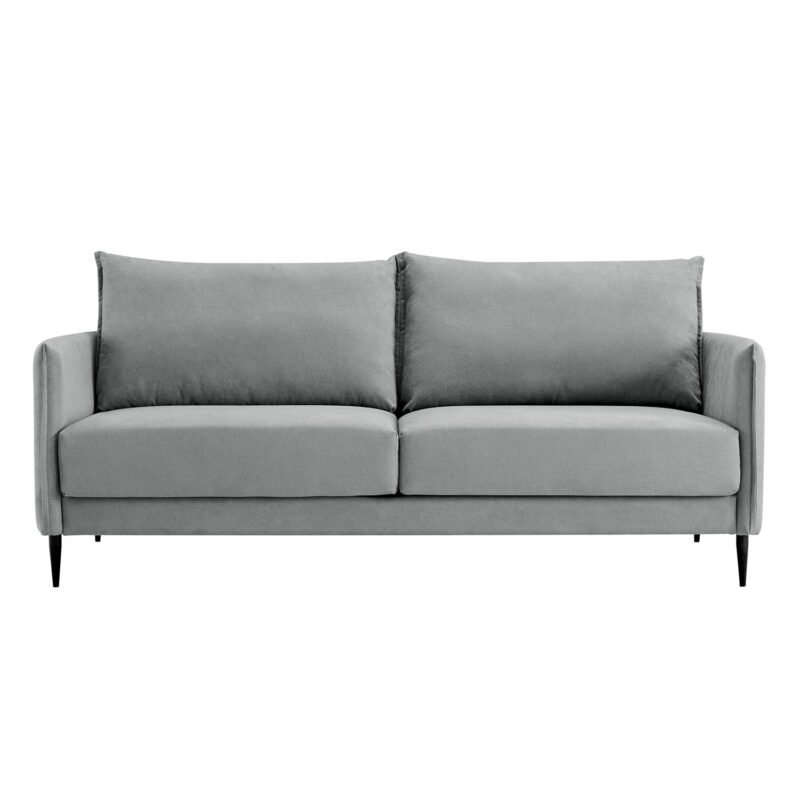 Bari Light Grey Brushed Fabric Sofa - Image 16