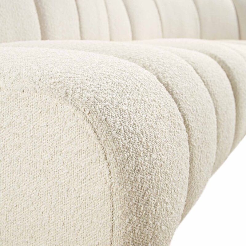 Granvia Ecru Boucle Modular Sofa, 5-Seater Grand L-Shaped Sofa - Image 9