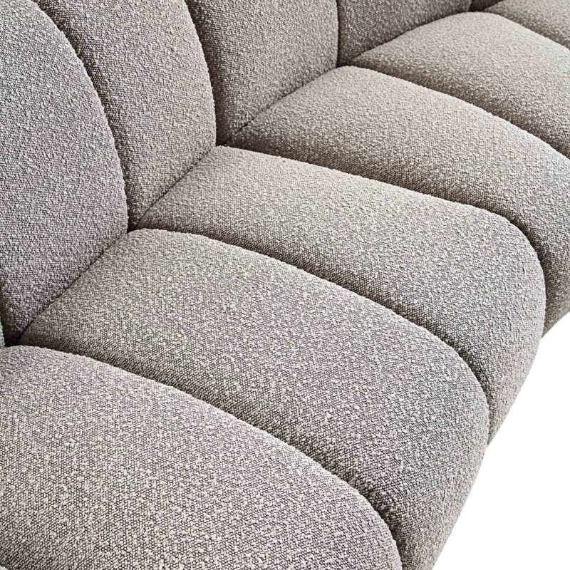 Granvia Taupe Boucle Modular Sofa, 5-Seater Grand L-Shaped Sofa - Image 11
