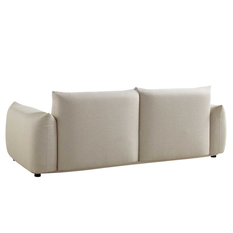 Gianni Three Seater Sofa, Beige Woven Fabric - Image 11