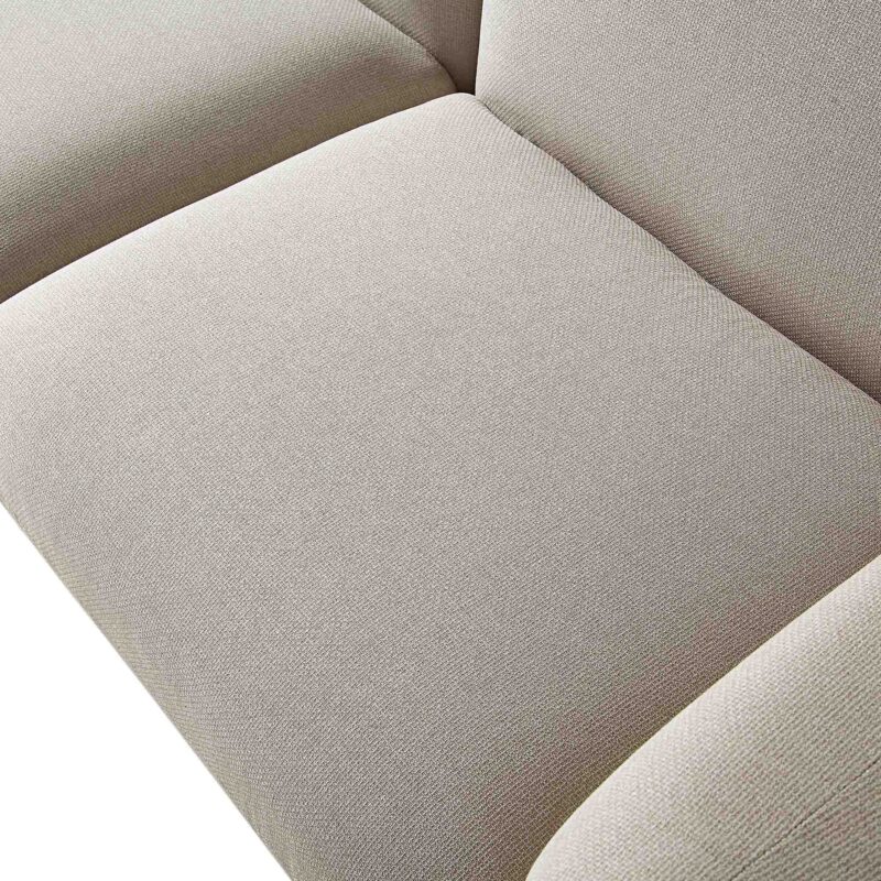 Gianni Three Seater Sofa, Beige Woven Fabric - Image 14