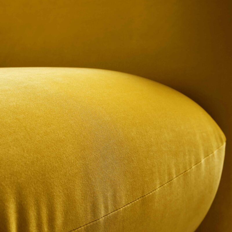 Gianni Two Seater Sofa, Goldenrod Velvet - Image 15