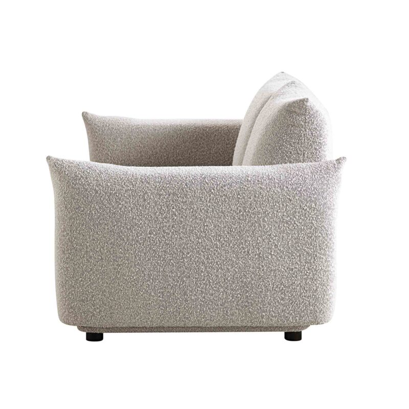 Gianni Two Seater Sofa, Mist Grey Boucle - Image 10
