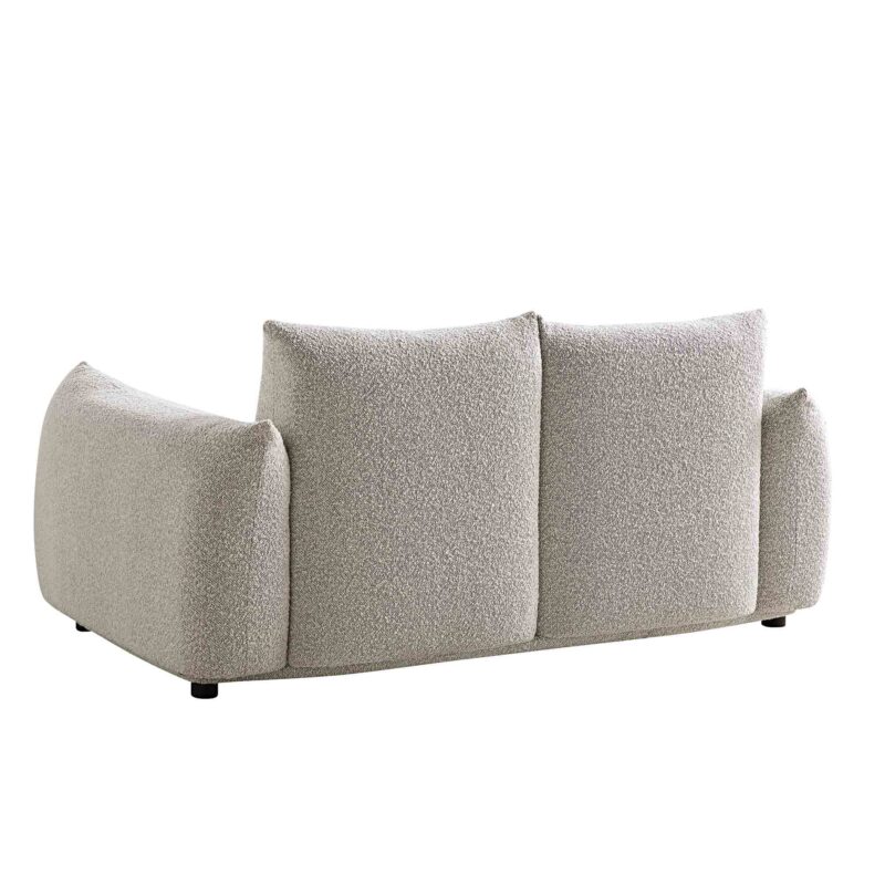 Gianni Two Seater Sofa, Mist Grey Boucle - Image 11