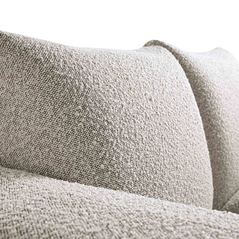 Gianni Two Seater Sofa, Mist Grey Boucle - Image 12