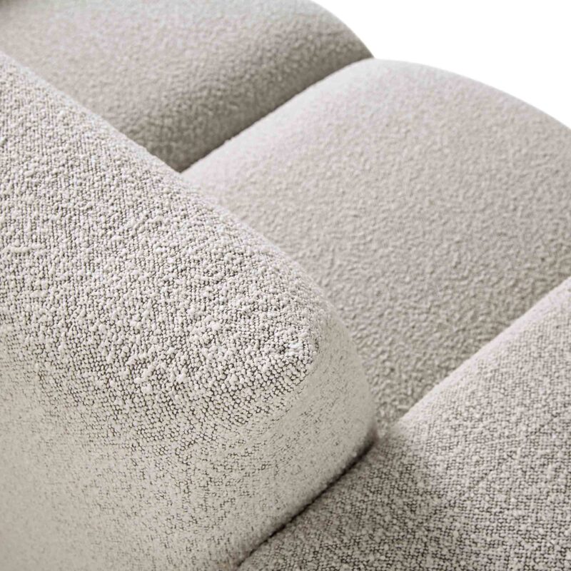 Gianni Two Seater Sofa, Mist Grey Boucle - Image 14