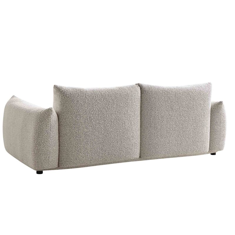 Gianni Three Seater Sofa, Mist Grey Boucle - Image 11