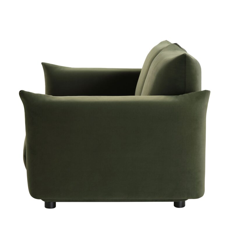 Gianni Two Seater Sofa, Moss Green Velvet - Image 11