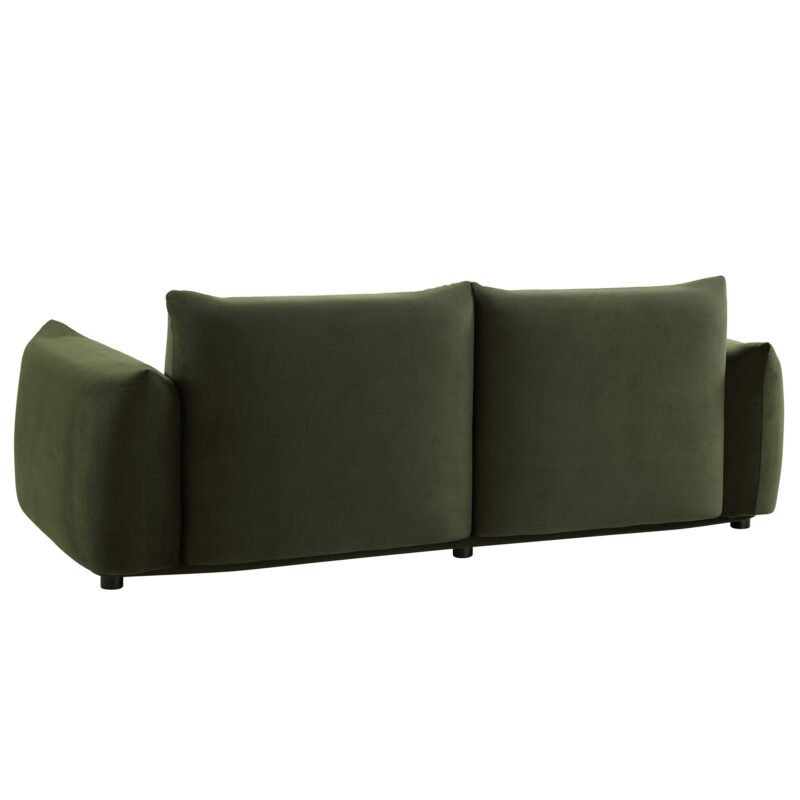 Gianni Three Seater Sofa, Moss Green Velvet - Image 10