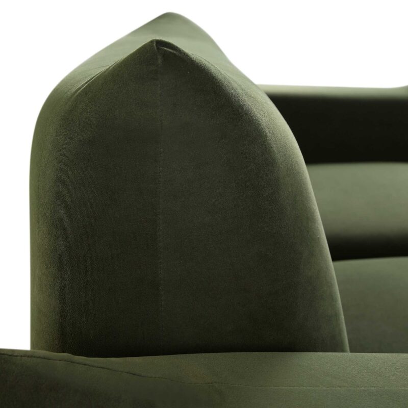 Gianni Three Seater Sofa, Moss Green Velvet - Image 13