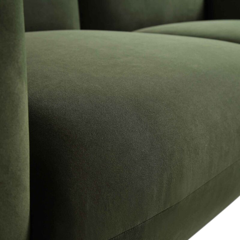 Gianni Three Seater Sofa, Moss Green Velvet - Image 14