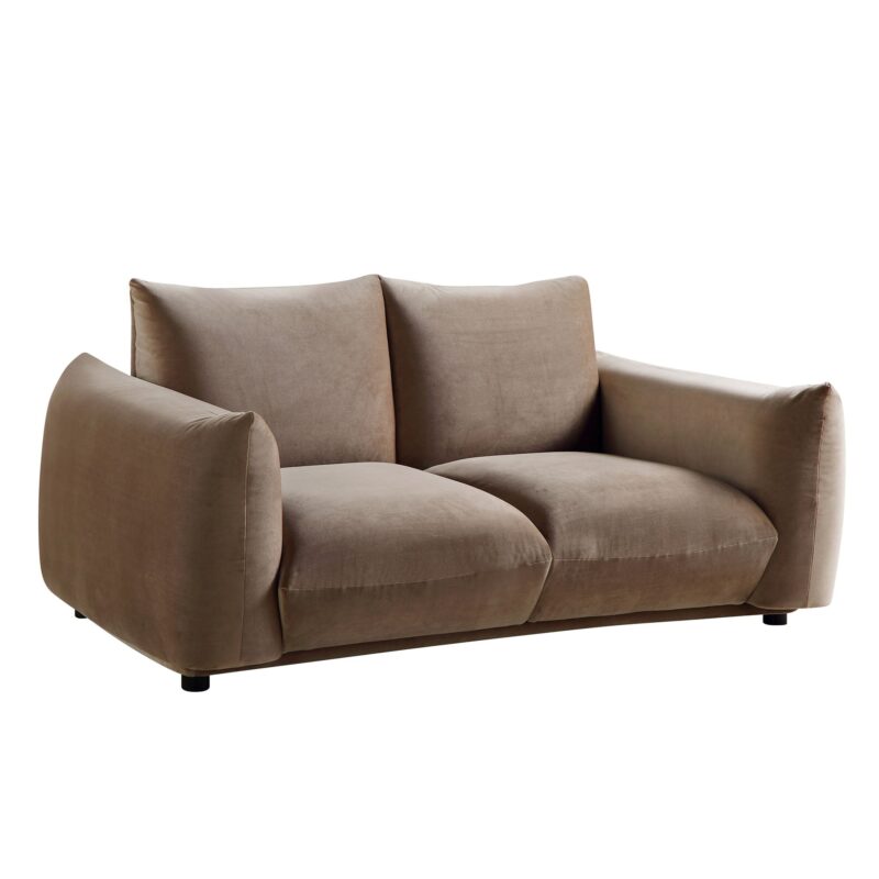 Gianni Two Seater Sofa, Mink Velvet - Image 4
