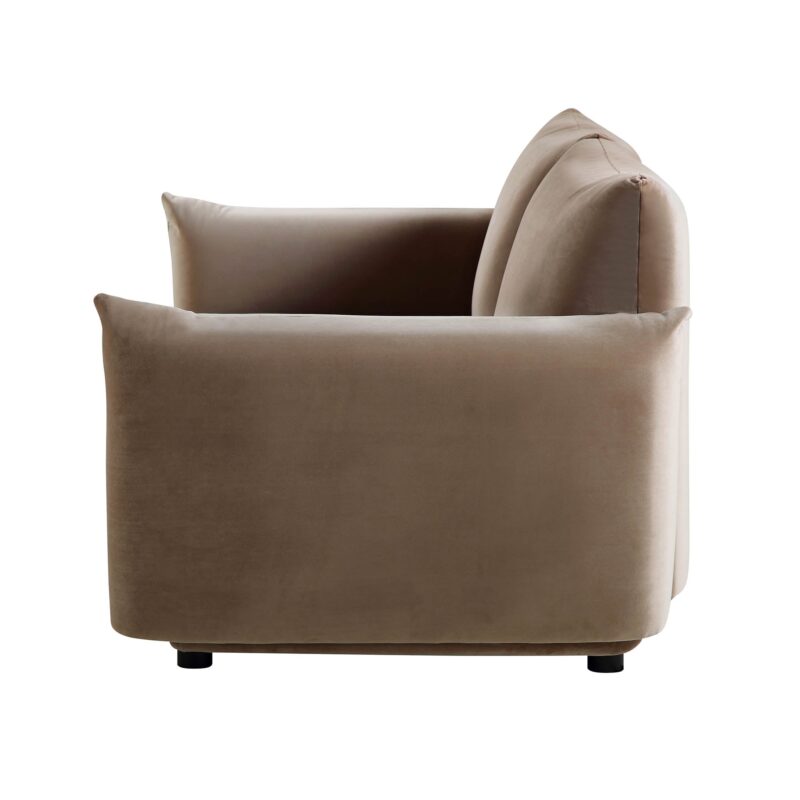 Gianni Two Seater Sofa, Mink Velvet - Image 8