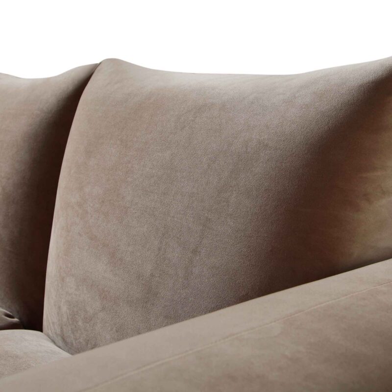 Gianni Two Seater Sofa, Mink Velvet - Image 11
