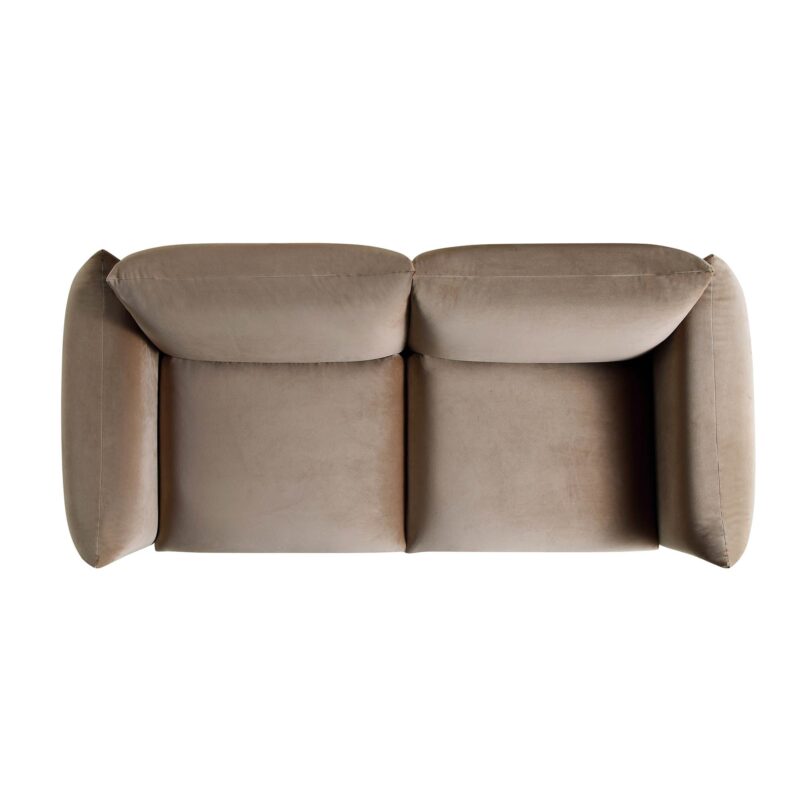 Gianni Three Seater Sofa, Mink Velvet - Image 7