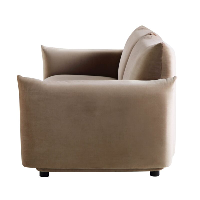 Gianni Three Seater Sofa, Mink Velvet - Image 8