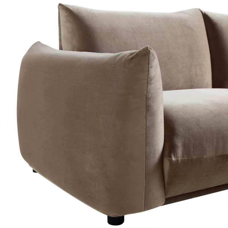 Gianni Three Seater Sofa, Mink Velvet - Image 10