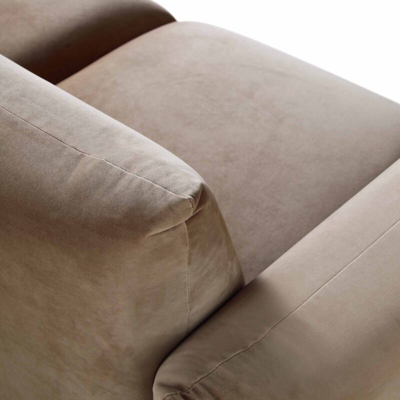 Gianni Three Seater Sofa, Mink Velvet - Image 11