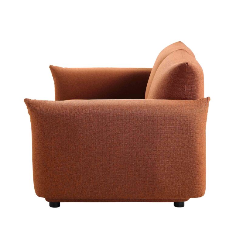 Gianni Two Seater Sofa, Terracotta Fabric - Image 11