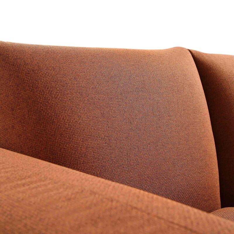 Gianni Two Seater Sofa, Terracotta Fabric - Image 14
