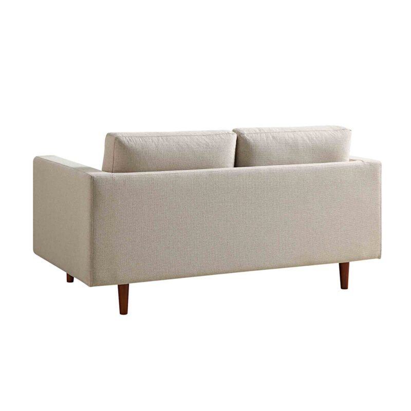Henrietta 2-Seater Sofa, Beige Woven Fabric - Image 9