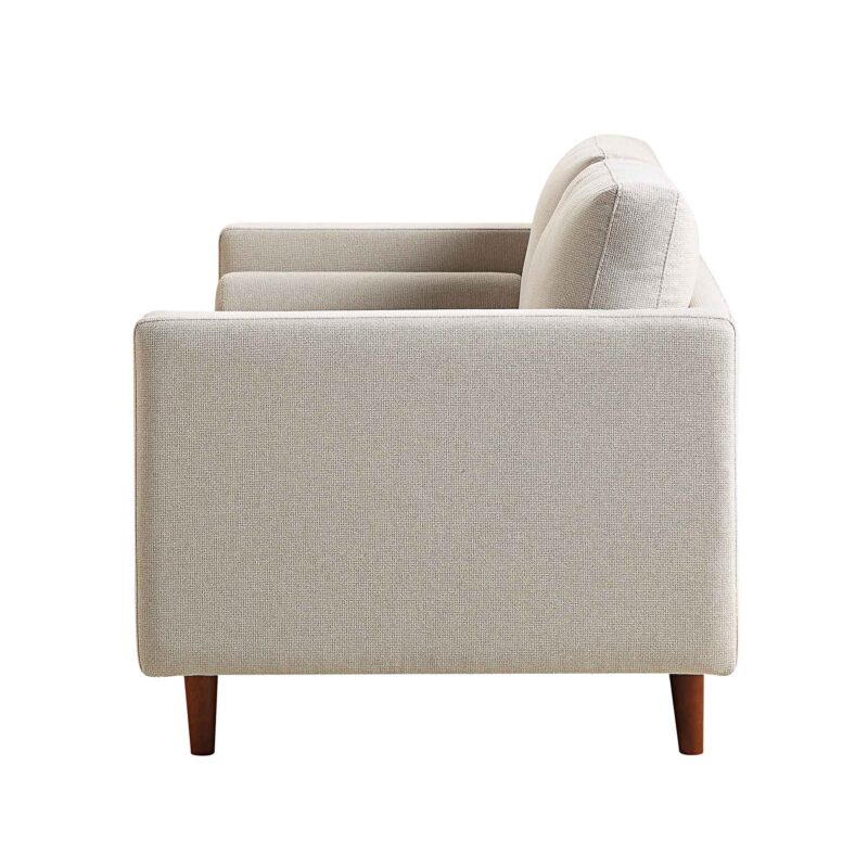 Henrietta 2-Seater Sofa, Beige Woven Fabric - Image 10