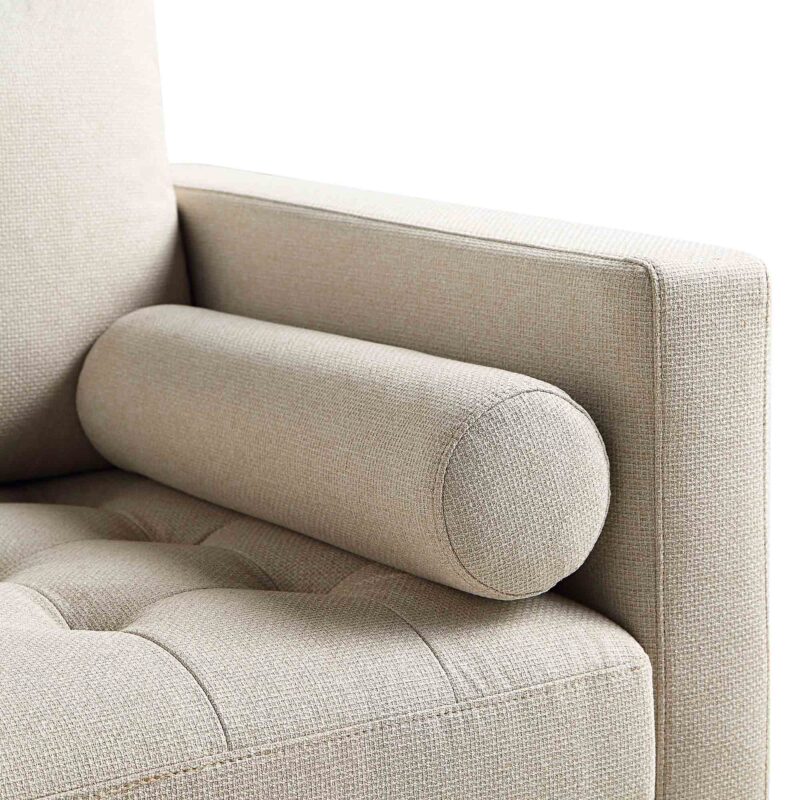 Henrietta 2-Seater Sofa, Beige Woven Fabric - Image 12