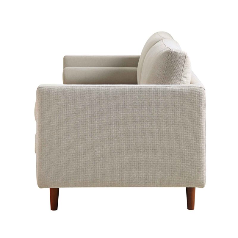 Henrietta Large 3-Seater Sofa, Beige Woven Fabric - Image 11
