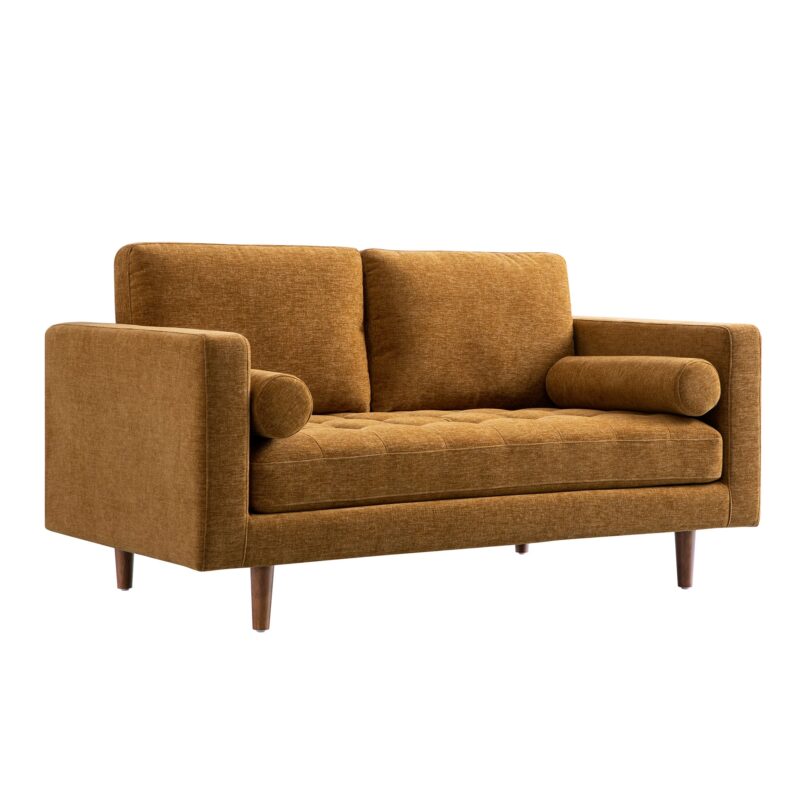 Henrietta 2-Seater Sofa, Spiced Honey Chenille - Image 2