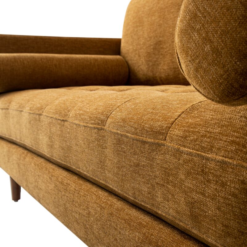 Henrietta 2-Seater Sofa, Spiced Honey Chenille - Image 10