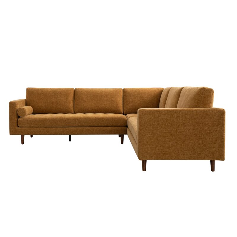 Henrietta 5+Seater Corner Sofa, Spiced Honey Chenille - Image 4