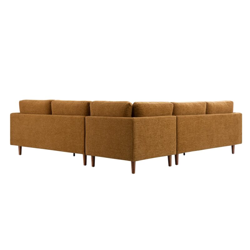 Henrietta 5+Seater Corner Sofa, Spiced Honey Chenille - Image 7