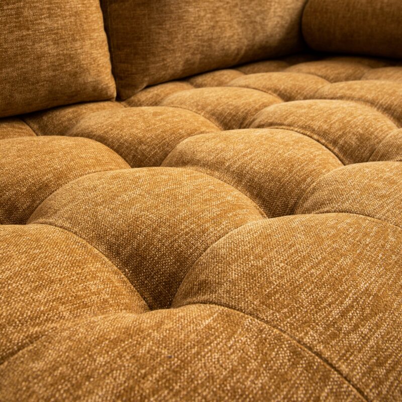 Henrietta 5+Seater Corner Sofa, Spiced Honey Chenille - Image 8