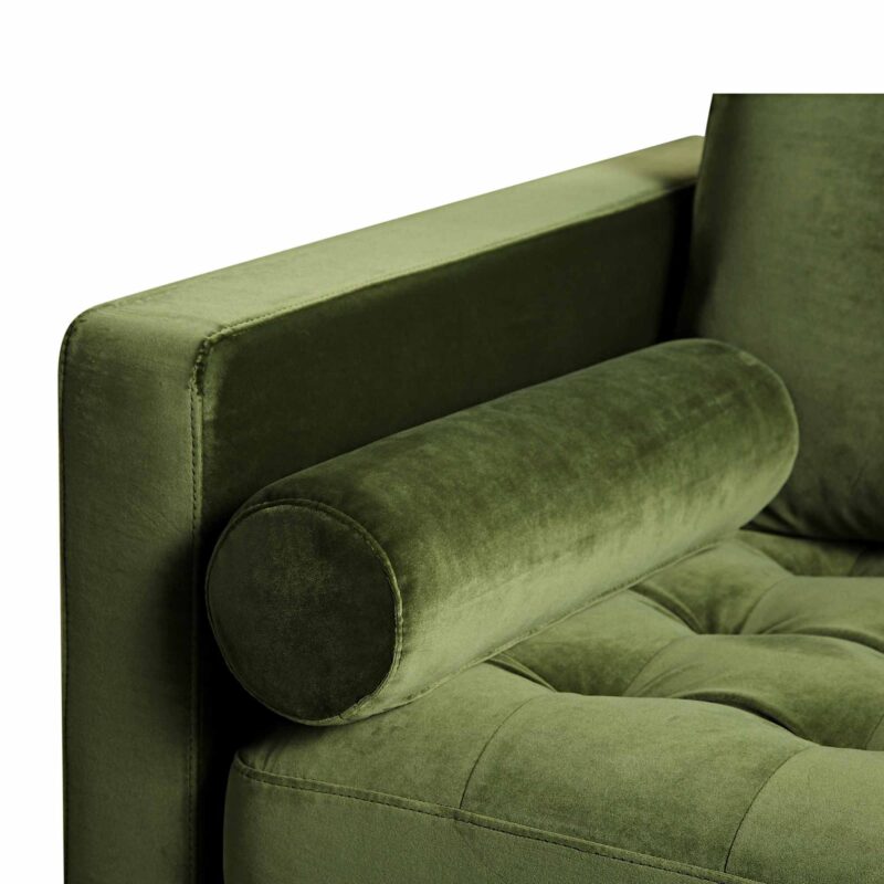 Henrietta 2-Seater Sofa, Moss Green Velvet - Image 10