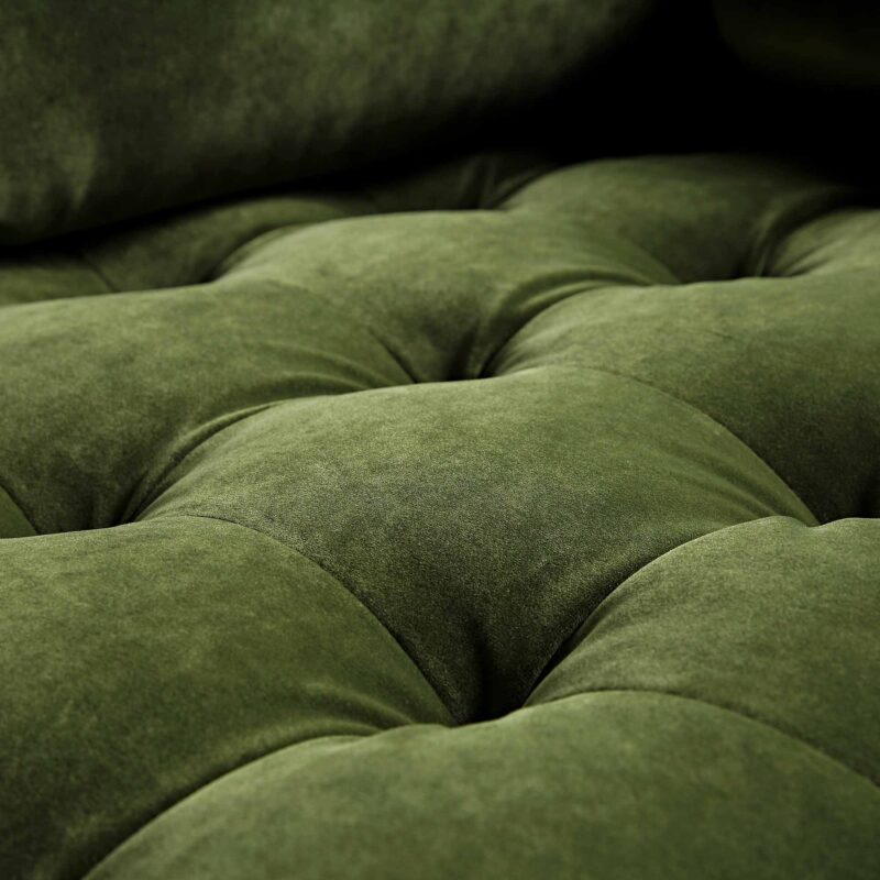 Henrietta 2-Seater Sofa, Moss Green Velvet - Image 12