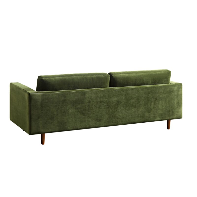 Henrietta Large 3-Seater Sofa, Moss Green Velvet - Image 10