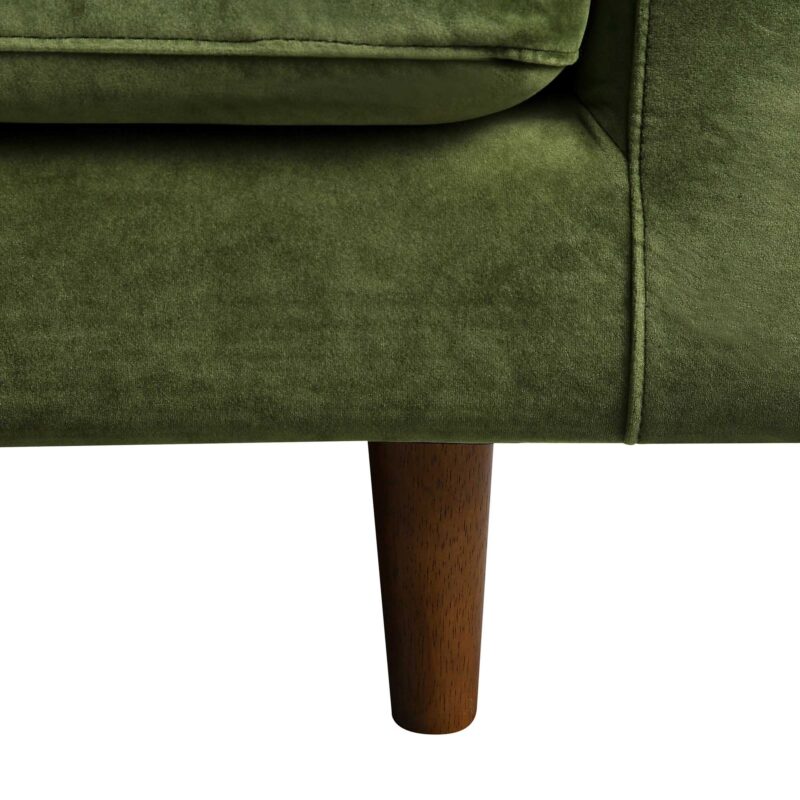 Henrietta Large 3-Seater Sofa, Moss Green Velvet - Image 14
