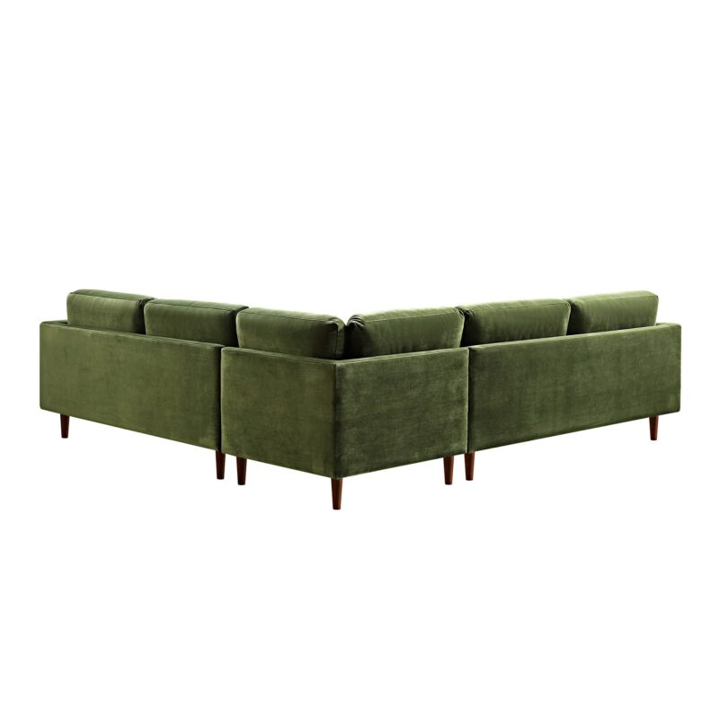 Henrietta 5+Seater Corner Sofa, Moss Green Velvet - Image 13