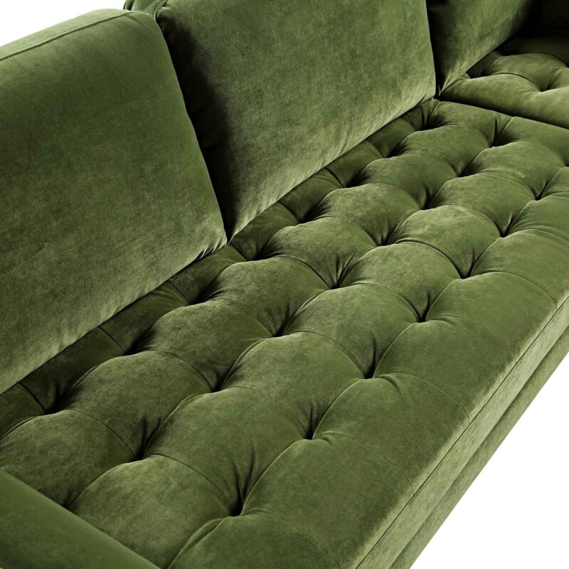 Henrietta 5+Seater Corner Sofa, Moss Green Velvet - Image 14